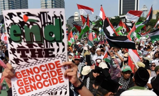 Umat Islam Jabar Adakan Aksi Dukungan Untuk Palestina Di Bandung.