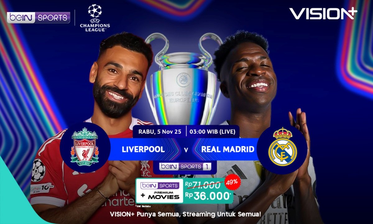 Jadwal dan Link Siaran Langsung Liverpool vs Real Madrid Liga Champions 2025-2026.